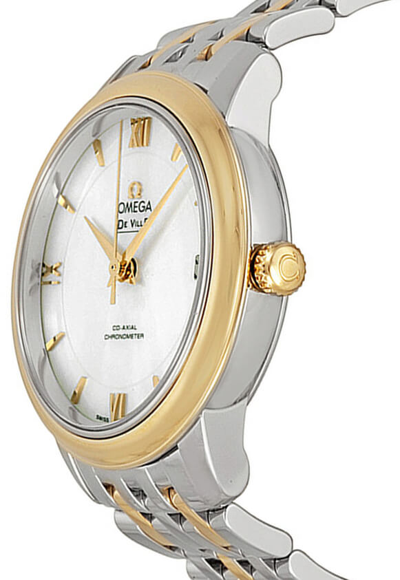 OMEGA De Ville Prestige Gold & Steel Women'S Watch 424.20.33.20.05.001 2