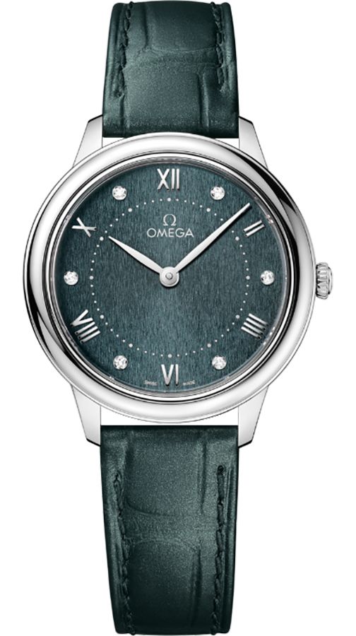 OMEGA De Ville Prestige Pine Green Dial Women'S Watch 434.13.30.60.60.001 1