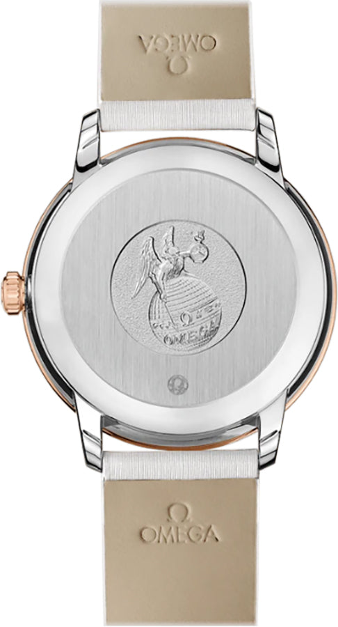 OMEGA De Ville Prestige Rose Gold & Steel Women'S Watch 424.27.33.20.55.001 2