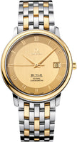 OMEGA De Ville Prestige Steel & 18K Yellow Gold Men'S Watch 4374.11.00 1