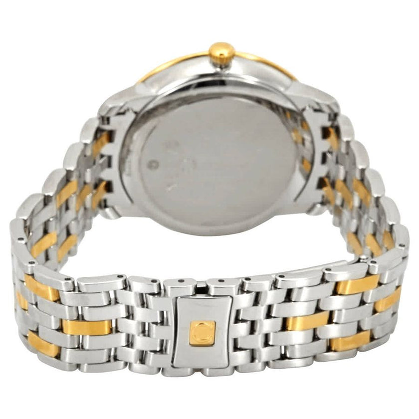 OMEGA De Ville Prestige Steel & 18K Yellow Gold Men'S Watch 4374.11.00 2