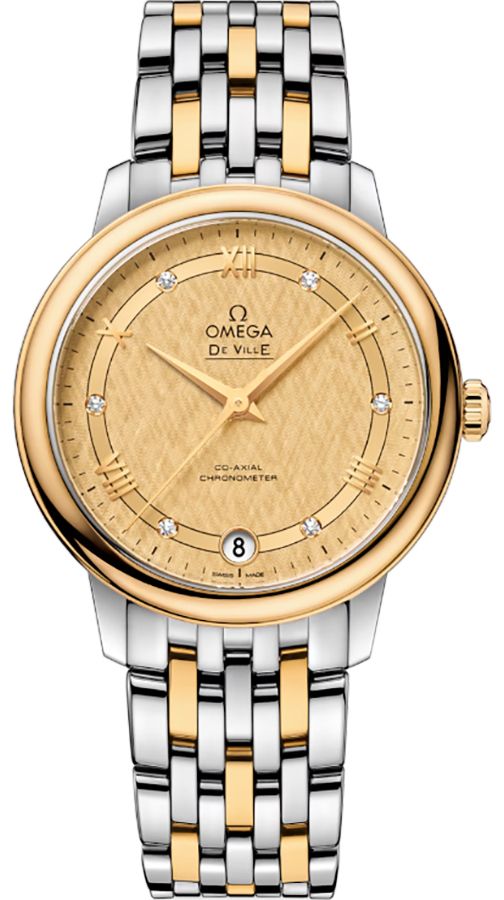 OMEGA De Ville Prestige Steel & Yellow Gold Women'S Watch 424.20.33.20.58.003 1
