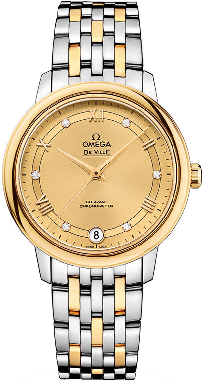 OMEGA De Ville Prestige Champagne Dial Women'S Watch 424.20.33.20.58.002 1