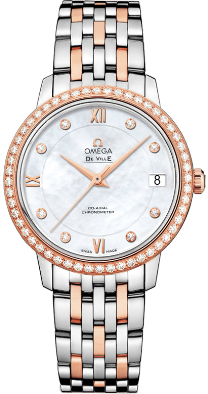 OMEGA De Ville Prestige Diamond Bezel Women'S Watch 424.25.33.20.55.002 1