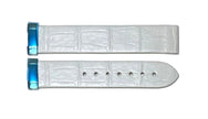 OMEGA De Ville 16Mm Ladymatic White Leather Strap 98000356 1