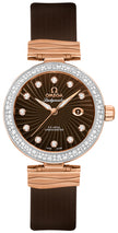 OMEGA De Ville Ladymatic Brown Dial & Diamonds Ladies Luxury Watch 425.27.34.20.63.001 1