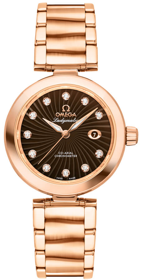 OMEGA De Ville Ladymatic Solid 18K Rose Gold 34Mm Women'S Watch 425.60.34.20.63.001 1
