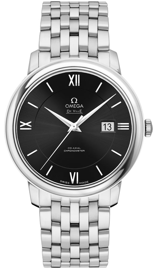 OMEGA De Ville Prestige 39.5Mm Black Dial Men'S Watch 424.10.40.20.01.001 1