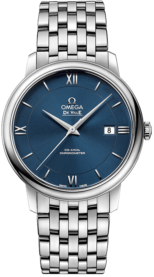 OMEGA De Ville Prestige Co-Axial Chronometer Blue Dial Men'S Watch 424.10.40.20.03.001 1