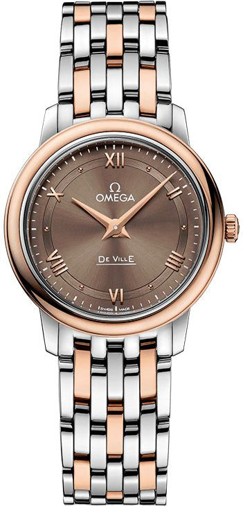 OMEGA De Ville Prestige Rose Gold & Steel Women'S Watch 424.20.27.60.13.001 1