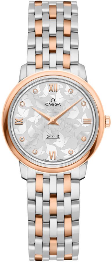 OMEGA De Ville Prestige Rose Gold & Steel Women'S Watch 424.20.27.60.52.002 1