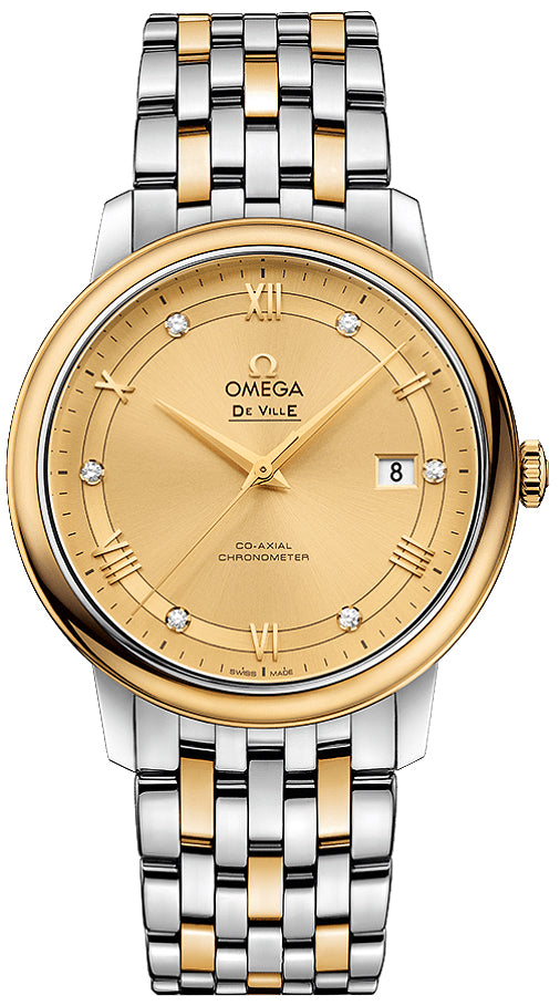 OMEGA De Ville Prestige Champagne Dial Men'S Watch 424.20.40.20.58.001 1