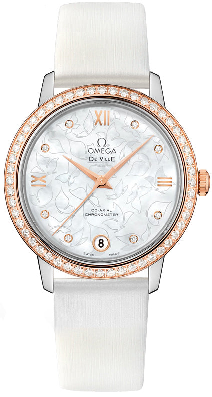 OMEGA De Ville Prestige Rose Gold & Steel Women'S Watch 424.27.33.20.55.001 1