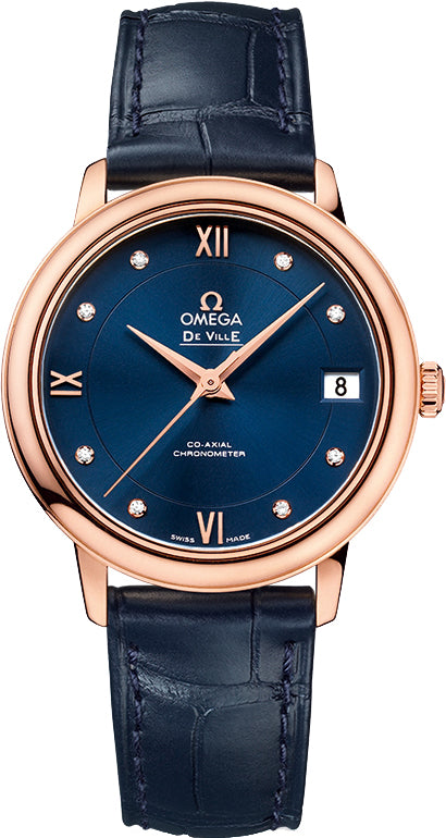 OMEGA De Ville Prestige Blue Dial Women'S Watch 424.53.33.20.53.001 1