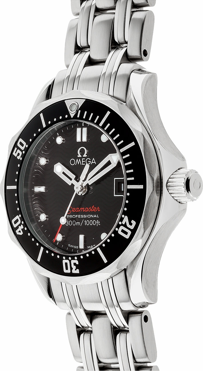 OMEGA Seamaster Black Dial 28Mm Women'S Watch 212.30.28.61.01.001 2