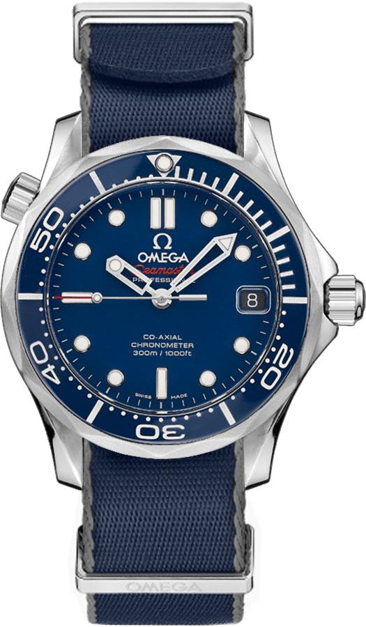 OMEGA Seamaster Blue Dial & Strap 36.25Mm Men'S Watch 212.30.36.20.03.001 1