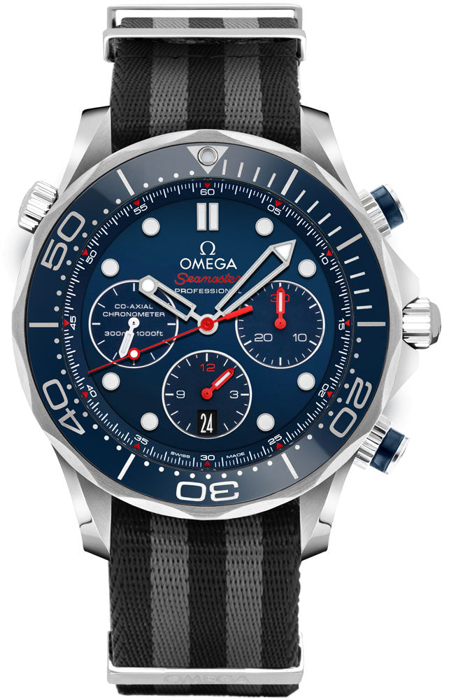 OMEGA Seamaster Blue Dial Chronograph Men'S Watch 212.30.44.50.03.001 1