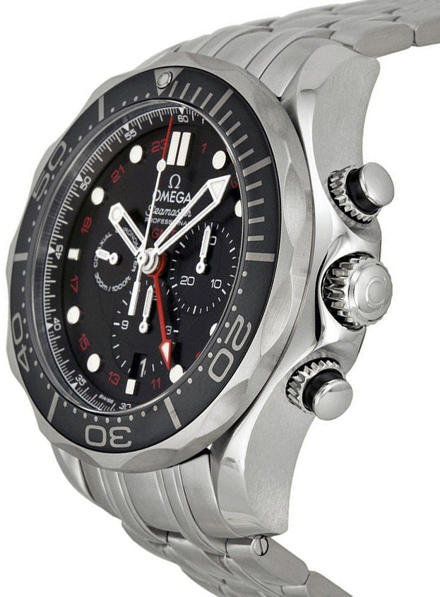 OMEGA Seamaster Black Dial Automatic Men'S Watch 212.30.44.52.01.001 2
