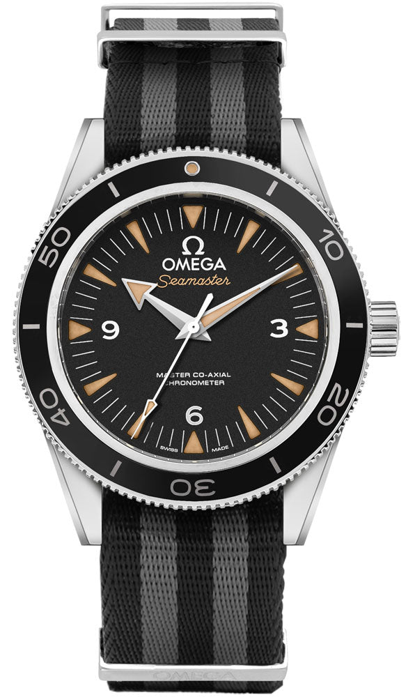OMEGA Seamaster Black Dial Nato Strap Men'S Watch 233.30.41.21.01.001 1