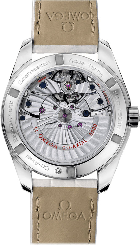 OMEGA Seamaster Aqua Terra White Pearl & Diamond Men'S Watch 231.13.39.21.55.001 2