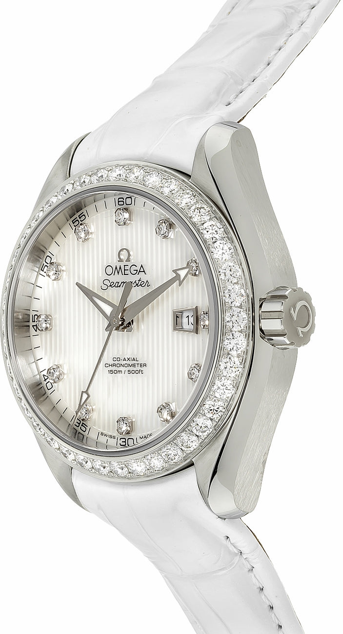 OMEGA Seamaster Aqua Terra Diamond Women'S Watch 231.18.34.20.55.001 2