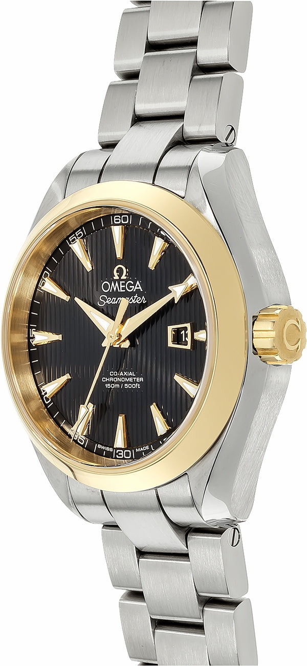 OMEGA Seamaster Aqua Terra Black Dial Gold & Steel Women'S Watch 231.20.34.20.01.004 2