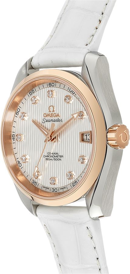 OMEGA Seamaster Aqua Terra Diamond Rose Gold & Steel Watch 231.23.39.21.52.001 2