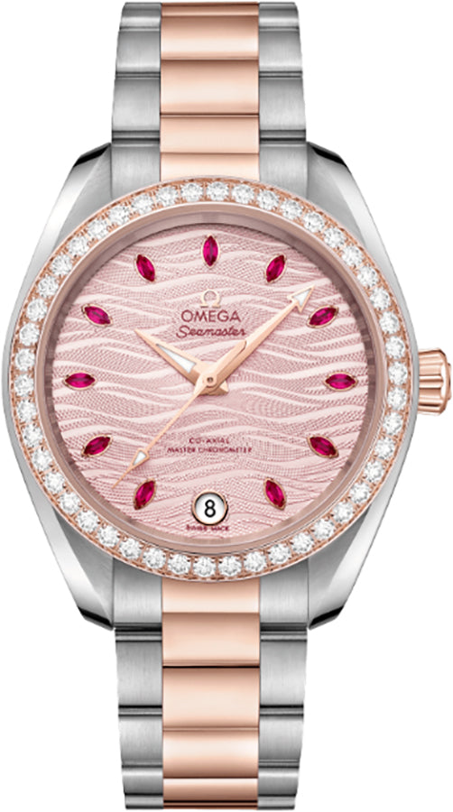 OMEGA Seamaster Aqua Terra Diamond Bezel Women'S Watch 220.25.34.20.60.001 1