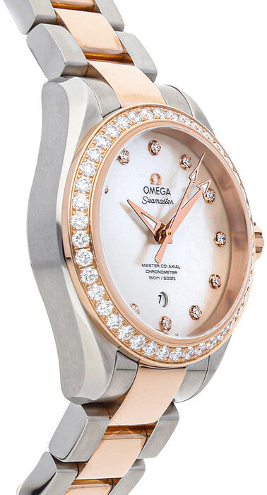 OMEGA Seamaster Aqua Terra Mother Of Pearl Diamond Watch 231.25.34.20.55.005 2