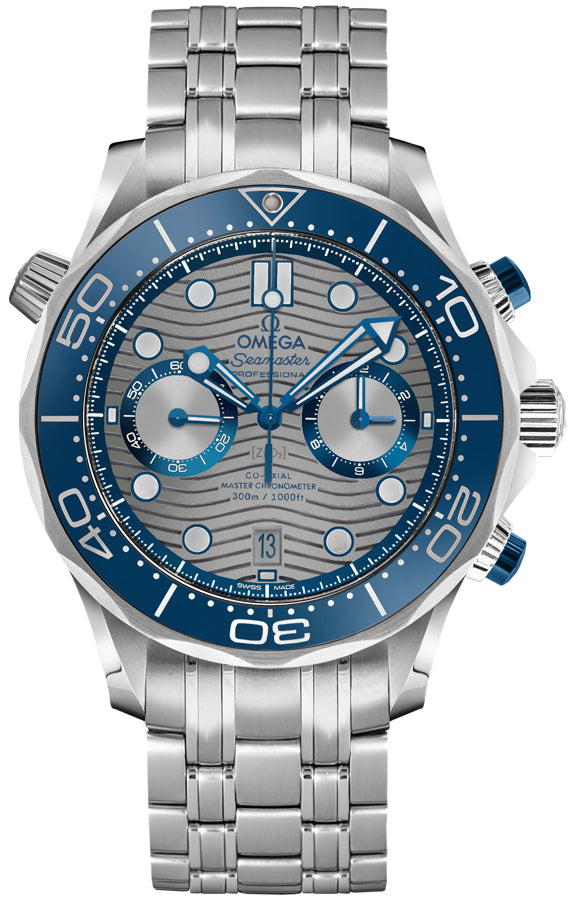 OMEGA Seamaster Chronograph Grey Dial Men'S Watch 210.30.44.51.06.001 1