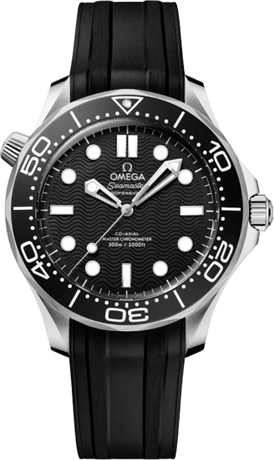 OMEGA Seamaster Diver 300M Black Rubber Strap Men'S Watch 210.32.42.20.01.003 1