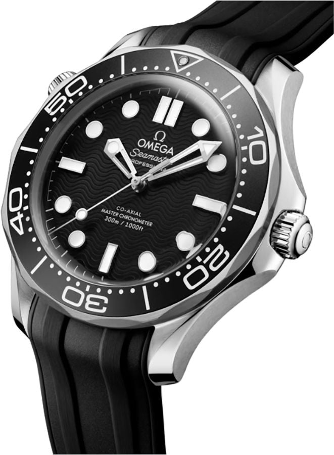 OMEGA Seamaster Diver 300M Black Rubber Strap Men'S Watch 210.32.42.20.01.003 2
