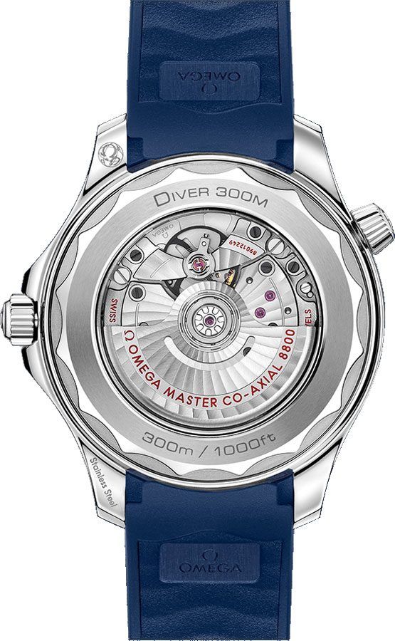 OMEGA Seamaster Diver 300M Blue Rubber Strap Men'S Watch 210.32.42.20.01.031 2