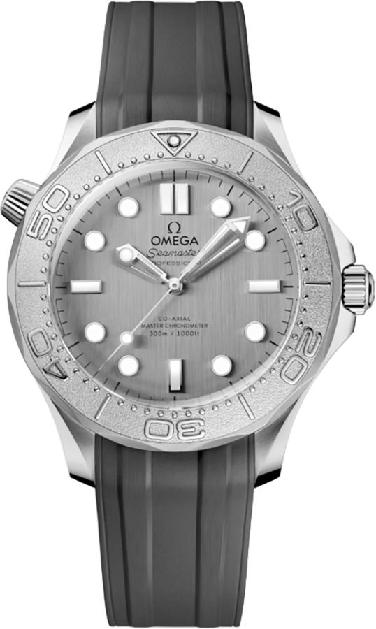 OMEGA Seamaster Diver 300M Grey Rubber Strap Men'S Watch 210.32.42.20.06.002 1