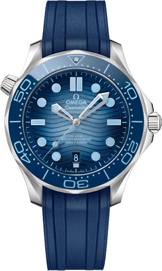 OMEGA Seamaster Diver Summer Blue Steel Men'S Watch 210.32.42.20.03.002 1