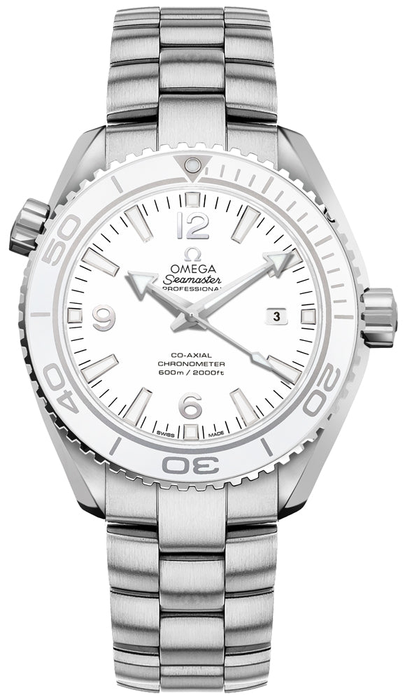 OMEGA Seamaster Planet Ocean White Dial Midsize Watch 232.30.38.20.04.001 1