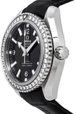 OMEGA Seamaster Planet Ocean Diamond Bezel Black Leather Luxury Watch 232.18.42.21.01.001 2