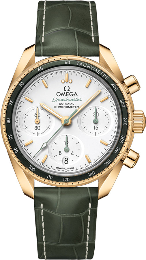 OMEGA Speedmaster 38 Silver Dial Yellow Gold Men'S Watch 324.63.38.50.02.004 1