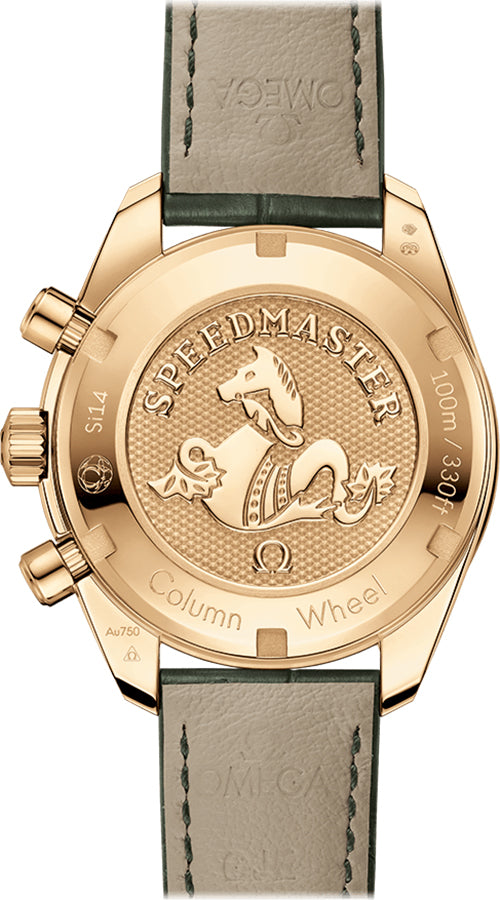 OMEGA Speedmaster 38 Silver Dial Yellow Gold Men'S Watch 324.63.38.50.02.004 2