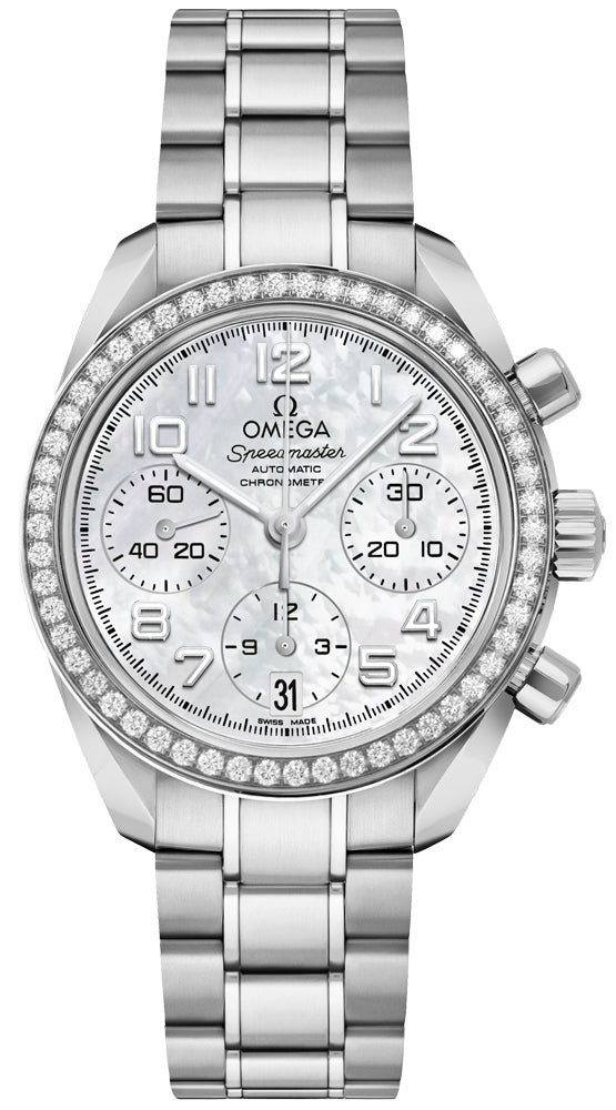 OMEGA Speedmaster Diamonds 38Mm Ladies Watch 324.15.38.40.05.001 1