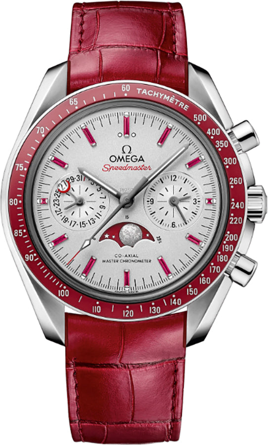 OMEGA Speedmaster Moonphase Platinum Men'S Watch 304.93.44.52.99.002 1