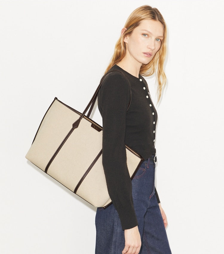 TORY BURCH Perry Canvas Tote - Natural