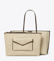 TORY BURCH Perry Canvas Tote - Natural