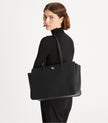 TORY BURCH Robinson Pebbled Tote -  Black