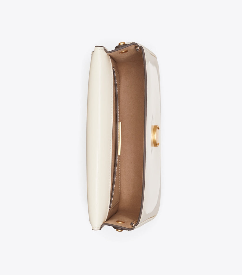 TORY BURCH Robinson Spazzolato Shoulder Bag - Shea Butter