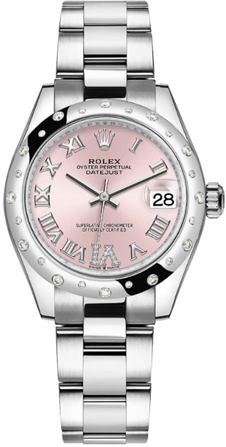 ROLEX Datejust 31 Pink Roman Diamond Dial Women'S Watch 278344Rbr-0025 1
