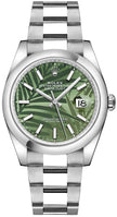 ROLEX Datejust 36 Olive Green Palm Motif Dial Unisex Watch 126200-0020 1