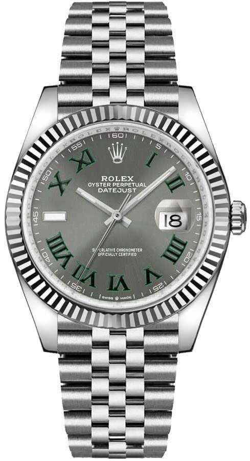 ROLEX Datejust 36 Oystersteel & 18K White Gold Unisex Watch 126234-0045 1