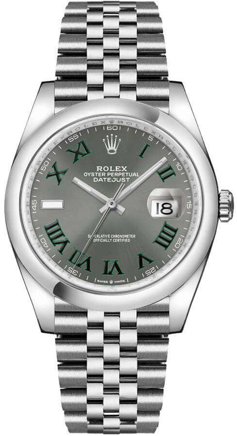 ROLEX Datejust 36 Wimbledon Dial Jubilee Bracelet Unisex Watch 126200-0017 1