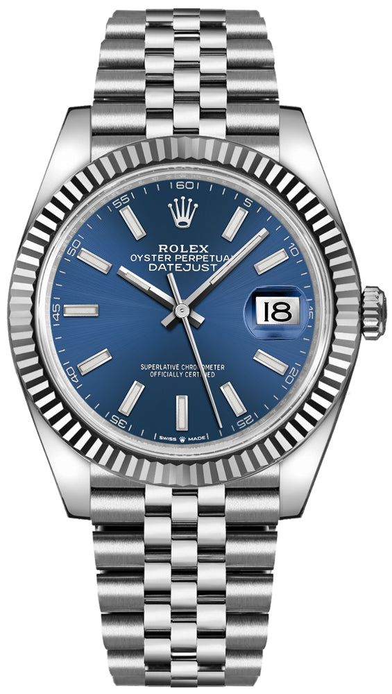 ROLEX Datejust 41 Blue Dial Men'S Watch 126334-0002 1